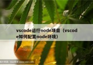 vscode运行node项目（vscode如何配置node环境）