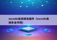 vscode自动填充插件（vscode自动补全代码）
