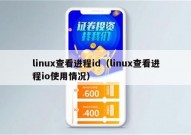 linux查看进程id（linux查看进程io使用情况）